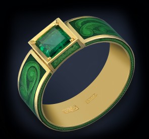 Золотое кольцо 1115/4: жемчуг, золото 750°